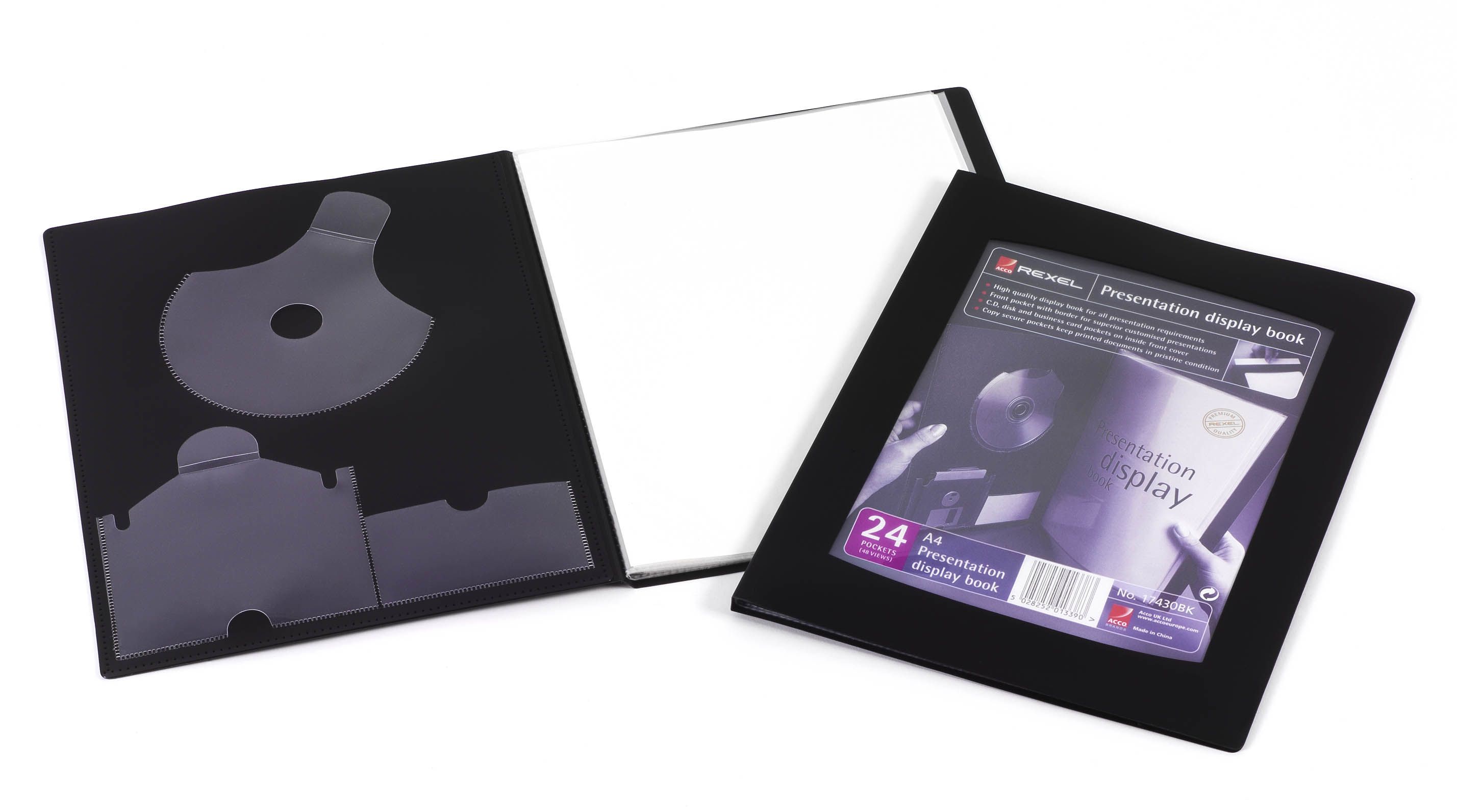 Rexel Presentation Displayboek A4 24-Tas Zwart