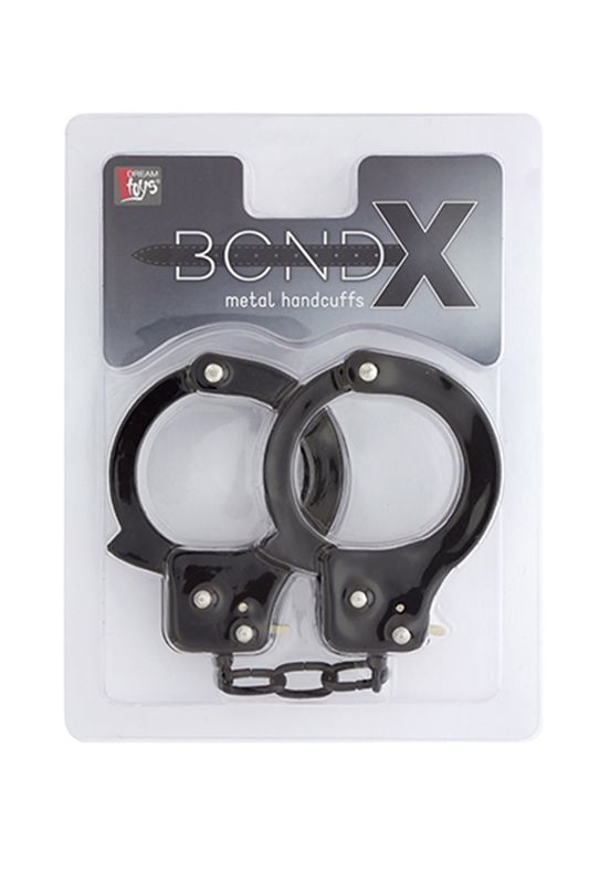 DreamToys Metalen handboeien in het zwart - 4892503600148