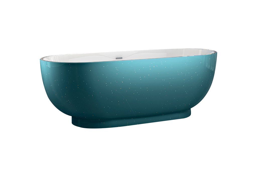 Best Design Vrijstaand bad Color Turquoise 179x81cm