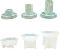 JESMONITE Siliconen mal set ronde kaarsenhouders (3 st)