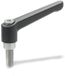 Ganter Normelemente GN 300.1-78-M10-63-SW verstelbare klemhendel