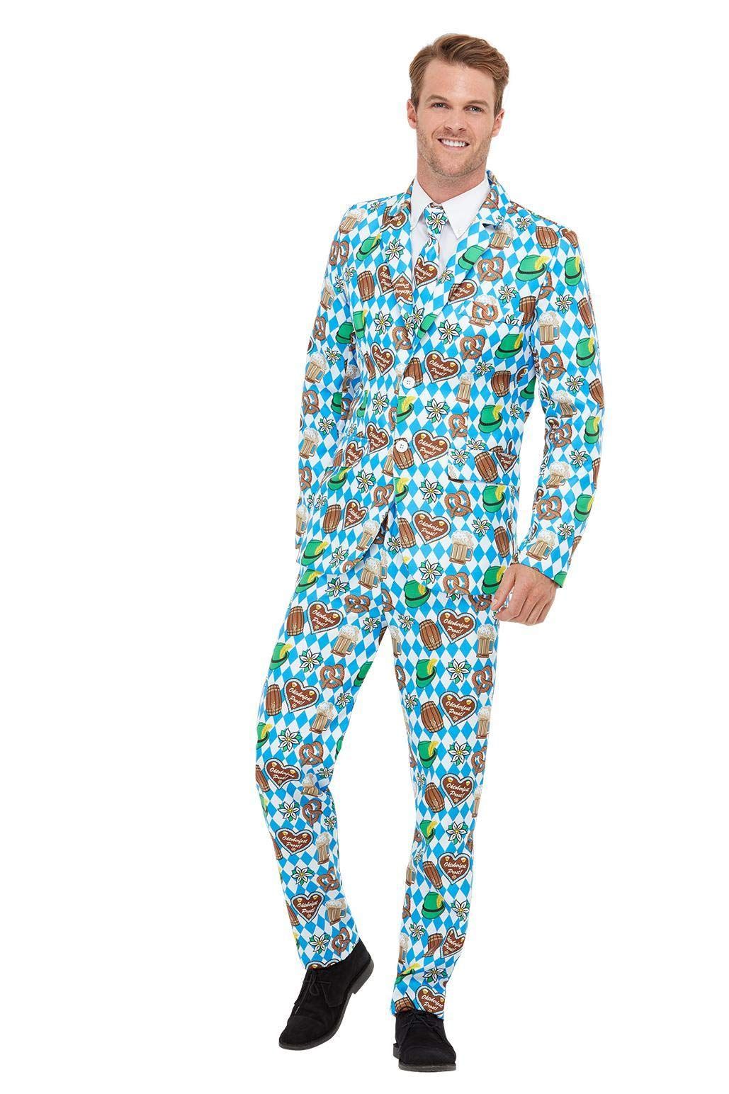 Smiffys Oktoberfest Suit - Men - Blue