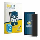 BROTECT - privacy screenprotector voor Motorola Moto G37 - Folie Beschermfolie Blauwlichtfilter 2 Stuks