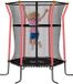 Homcom Trampoline pour enfants - Acier - 122 x 111 x 190 cm - Rouge