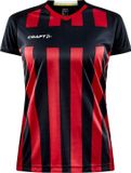 Craft Progress 2.0 Stripe Shirt Manches Courtes Femme - Noir / Rouge | Taille : L
