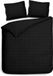 Heckettlane Dekbedovertrek Diamante - Tweepersoons - 200x200-220 cm - Zwart