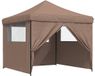 vidaXL Partytent 292 x 292 x 315 cm Bruin Oxford Stof