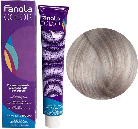 Fanola Haarverf Professional Colouring Cream Toner Silver 100ml