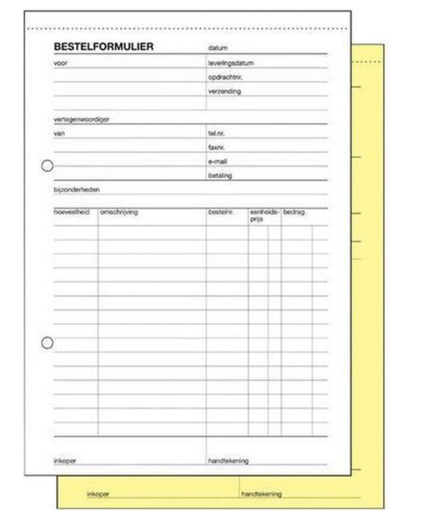 Sigel Expres Bedrijfsformulieren Bestelformulier - A5 - 2x50 vel