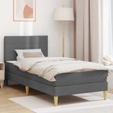 vidaXL Bedframe 100 x 200 cm Donkergrijs