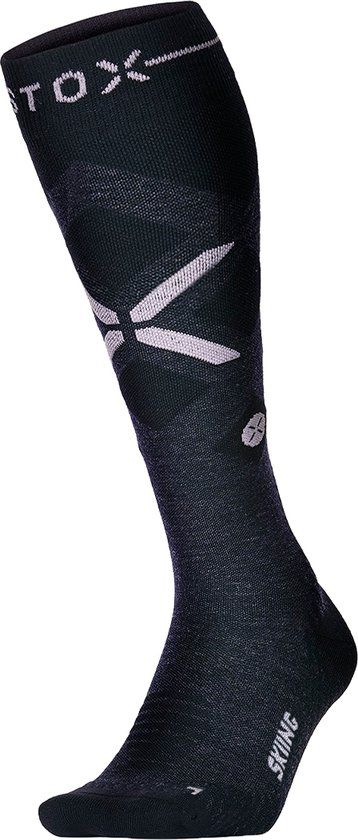 STOX Energy Socks Skisokken Dames - Compressiekousen - Merino Wol Sokken Navy - Ski & Snowboard Compressie Sokken - Maat S: 36-38 - 1 Paar