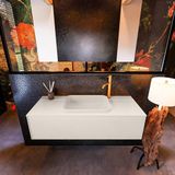 Mondiaz ERIN 120cm badmeubelset onderkast Linen met 1 lade Wastafel RIDGE midden 1 kraangat Linen ERIN12320