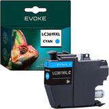 Evoke Inktcartridge voor Brother LC3619XL cyaan, 18ml, 1600 pagina's