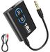 Émetteur Bluetooth - Récepteur Bluetooth - Adaptateur Bluetooth pour TV - Émetteur et récepteur 2-en-1 - aptX-LL - Double lien - Noir