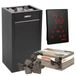 Harvia Saunaoven set: Harvia Virta (9,0 kW) en Harvia Xenio Cx170, inclusief 50 kg stenen