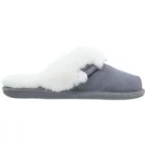 Vanuba Cashmere - Pantoufles femme - Popielato-Blanc - 40