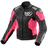 Berik Vephe Dames motorfiets textieljas - Zwart/roze - Maat 42