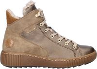 Rieker Dames Veterboot Brons Maat 38