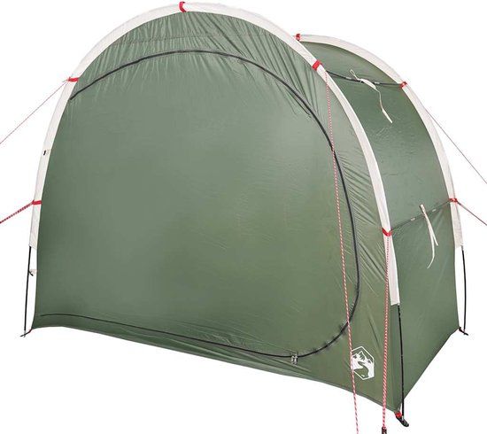 vidaXL Opbergtent - waterdicht - groen - 1 persoons - Polyester