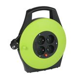 Tuinhaspel Germina Tuinhaspel Reel IP20 kabel van 10 m dikke wikkelslinger + 4 stopcontacten
