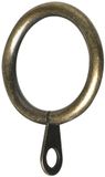 Merriway BH05375 Gordijnroedering Vast Oog Antiek Messing Binnenmaat 25 mm, Set van 24 stuks