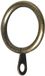 Merriway BH05375 Gordijnroedering Vast Oog Antiek Messing Binnenmaat 25 mm, Set van 24 stuks
