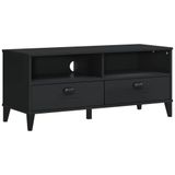 vidaXL meuble TV VIKEN bois traité noir