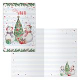 DOHE Kerstkaarten, 6 stuks, Snowman