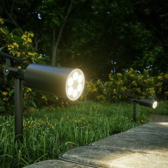 Solarlampkoning Solar Led prikspot Accent - tuinspot met grondspies