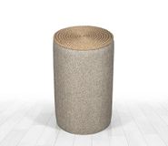 Atelier Del Sofa Bohemian poef, beige, 52 cm hoogte x 31 cm diepte, 50% katoen en 50% linnen, PVC gecoate verborgen legs, 14 mm jute touw, stijlvol Scandinavisch design