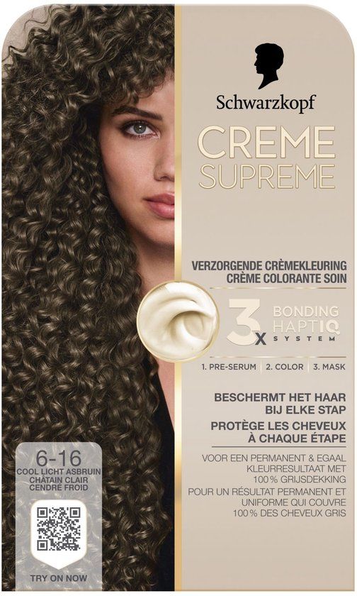 Schwarzkopf Creme Supreme 6-16 Permanente Haarverf - Bruin