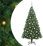 vidaXL Sapin de Noël artificiel vert 210 cm PVC et Acier et Plastique