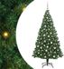 vidaXL Sapin de Noël artificiel vert 210 cm PVC et Acier et Plastique