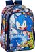 Sonic the Hedgehog Sac à dos - 43 cm - Bleu - Polyester - Compartiment pour ordinateur portable - 18L