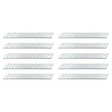 Wedo 789 reservemesjes afbreekmessen (voor standaard snijder, koolstofstaal, 9 mm, etui) 10 stuks, zilver