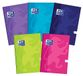 Oxford Touch notitieboek, Kladboek, A5, geruit, 96 vellen, hardcover notebook, voor school, dagboek, schrijfboek, geruit, robuuste boekenrug, 5 stuks verpakking, kleurenmix, 400175290