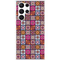 1001 coques Samsung Galaxy S23 Ultra patchwork mandala bedrukt siliconen hoesje