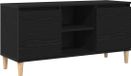 vidaXL meuble TV 102 x 35 x 50 cm chêne noir bois d'ingénierie