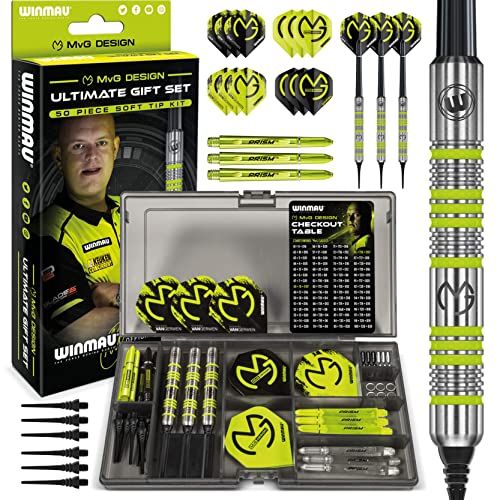 WINMAU Michael van Gerwen MvG Softip Gift Set - 50-delige dartset