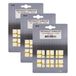 QlinQ feutre anti-rayures - 54x - blanc - 25 x 25 mm - carré - auto-adhésif - feutre de protection pour meubles