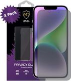MobyDefend 3-Pack Screenprotectors - Matte Privacy Glass - Geschikt voor iPhone 14