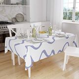 Bonamaison Tafelkleed, Anti-Mold, Sneldrogend, Waterdicht, 100% Polyester Tafellaken, Willekeurig patroon, 140 x 160 Cm - Ontworpen en Vervaardigd in Turkije
