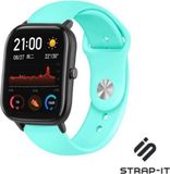 Strap-it Bracelet en silicone pour montre connectée - Convient pour Xiaomi Amazfit GTS - Aqua