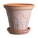 Bergs Potter Pot de fleurs avec soucoupe Fleur 2 pièces Rose, Ø18 cm