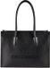 Coccinelle Leren Shopper Schoudertas Myrtha26 met Laptopvak - Noir Zwart