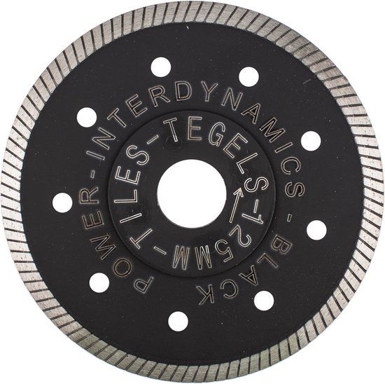 InterDynamics Blackpower diamantzaagblad - 115x22,23mm - droog en nat