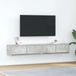 Maison Exclusive - Meuble TV 2 portes gris béton 80x31x25,5 cm Matériau dérivé du bois
