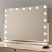 Milton & Oldbrook Hollywood Miroir avec Éclairage 77 x 56 cm Trofa Blanc