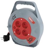 Emos Kabelbox H05 IP20 3x1qmm - 10m - 4 stopcontacten - Compact verlenghaspel