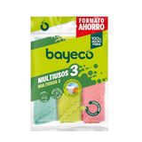 Bayeco - Verpakking multifunctionele doeken - 100% microvezel - alle oppervlakken - hoog absorptievermogen en oppervlak zonder strepen of pluisjes, alleen met water - verpakking van 3 stuks